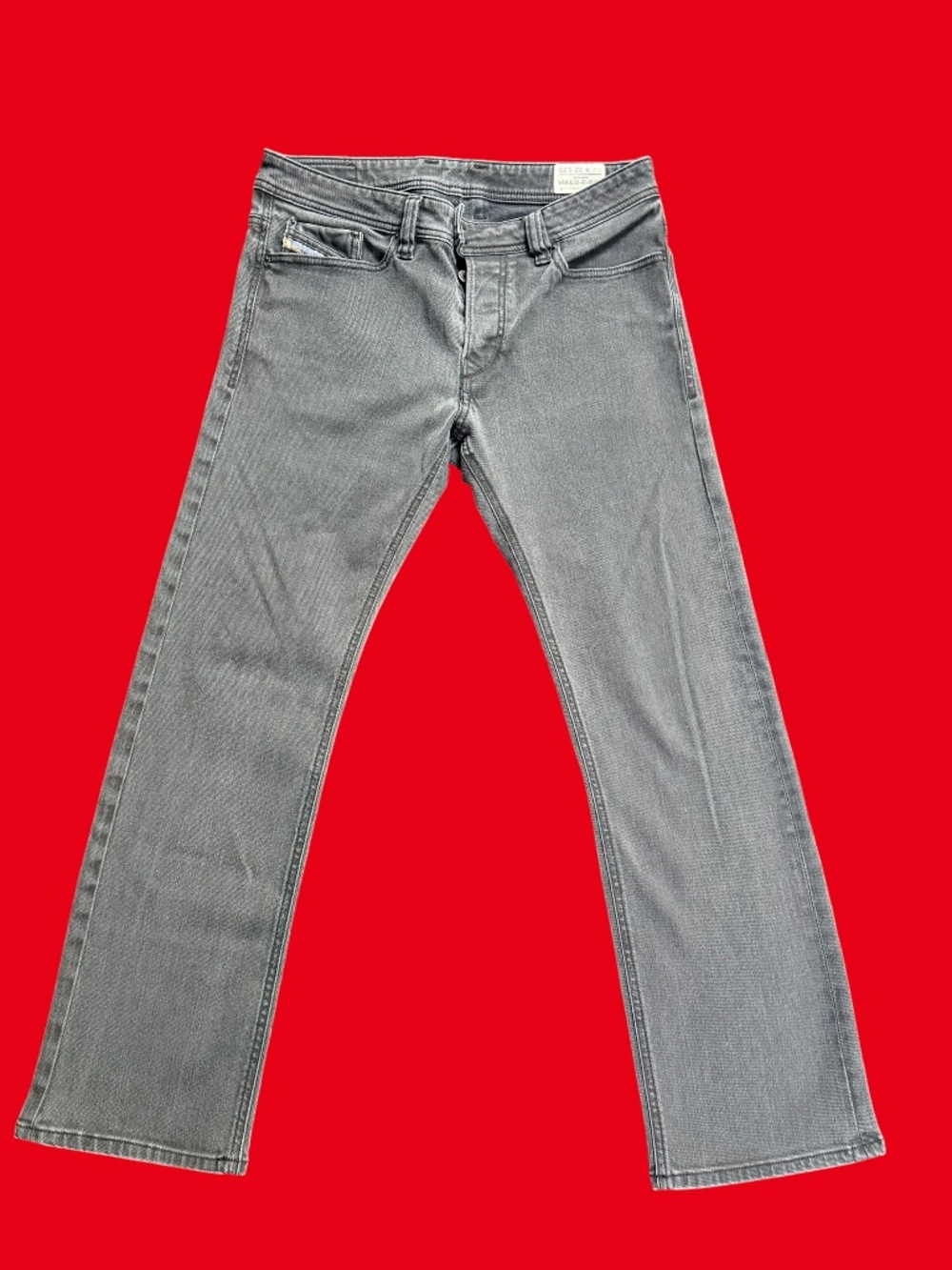 Diesel Viker-R-Box Men's Gray Stretch Jeans | Size 32x30 Slim Straight